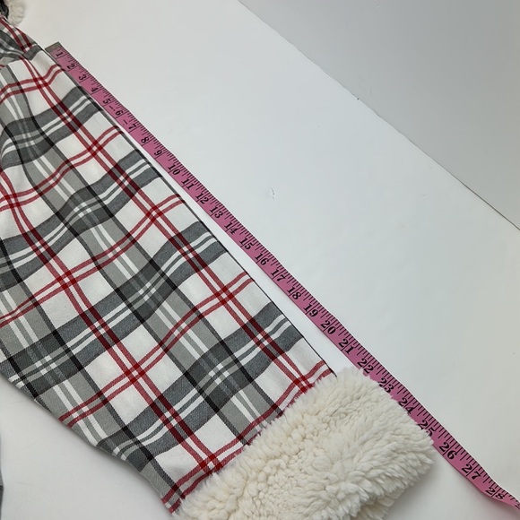 Pottery Barn Holland Plaid Robe Size Large/Extra Large Sherpa Trim - Picture 11 of 13